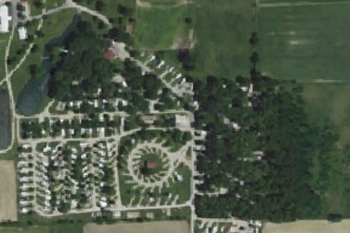 Aerial view of Amishville USA