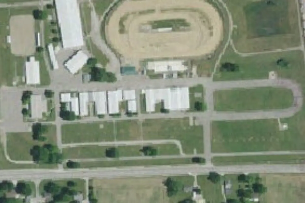 Aerial view of Bartholomew County 4-H Fair (fairgrounds campground)
