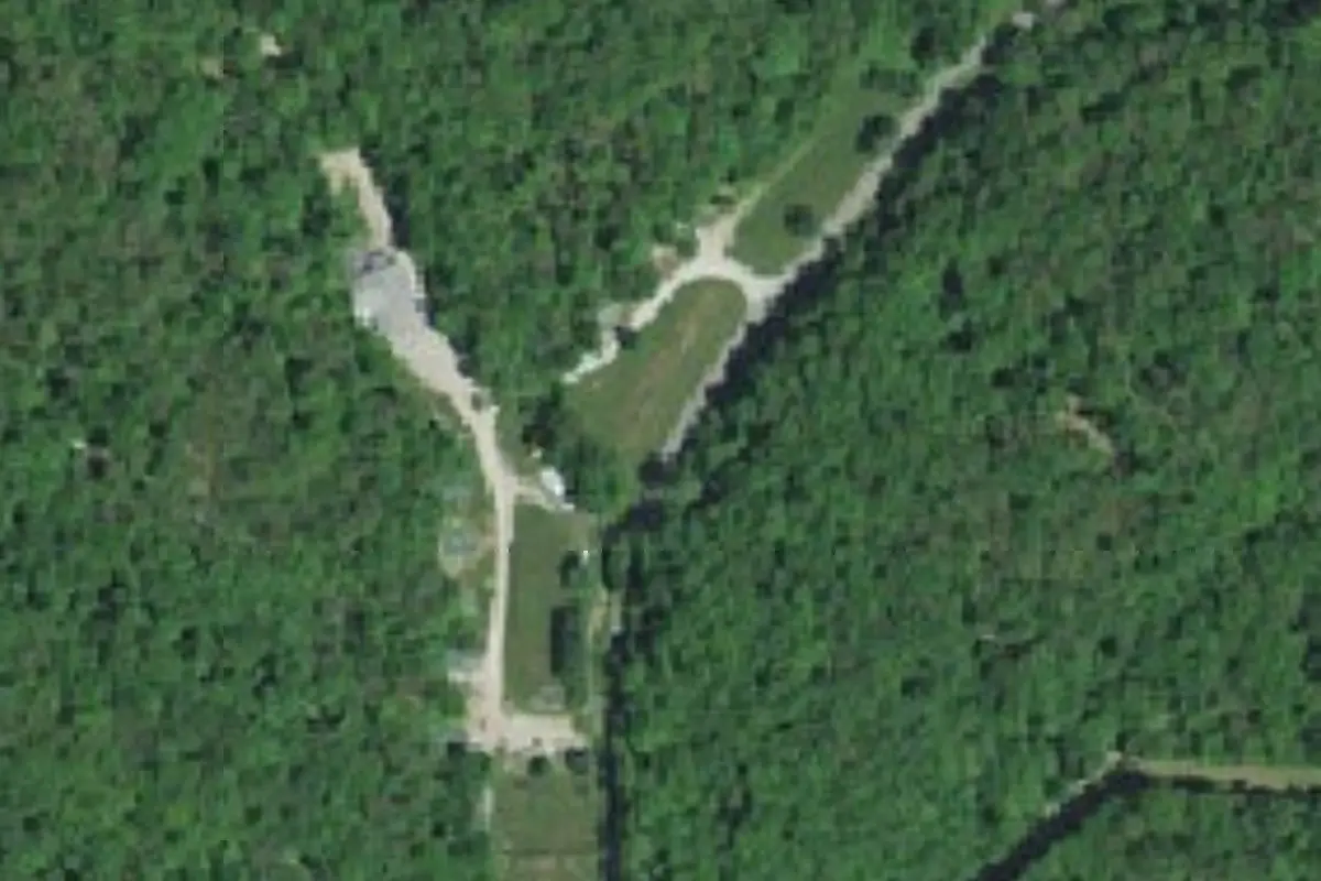 Aerial view of eXplore Brown County at Valley Branch Retreat