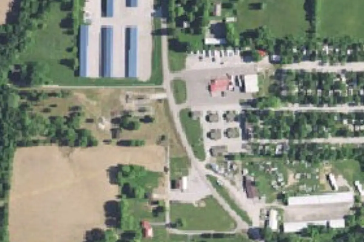 Aerial view of The Village RV Resort