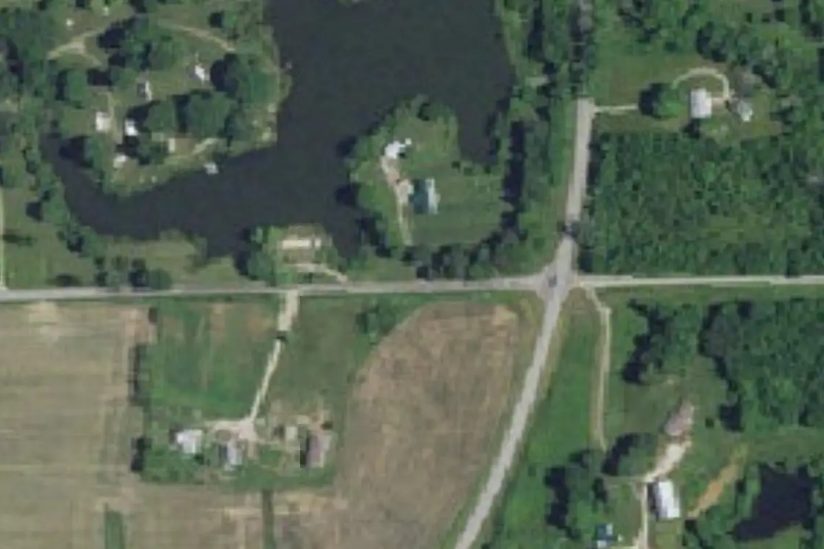 Aerial view of Anchors Down RV Campground