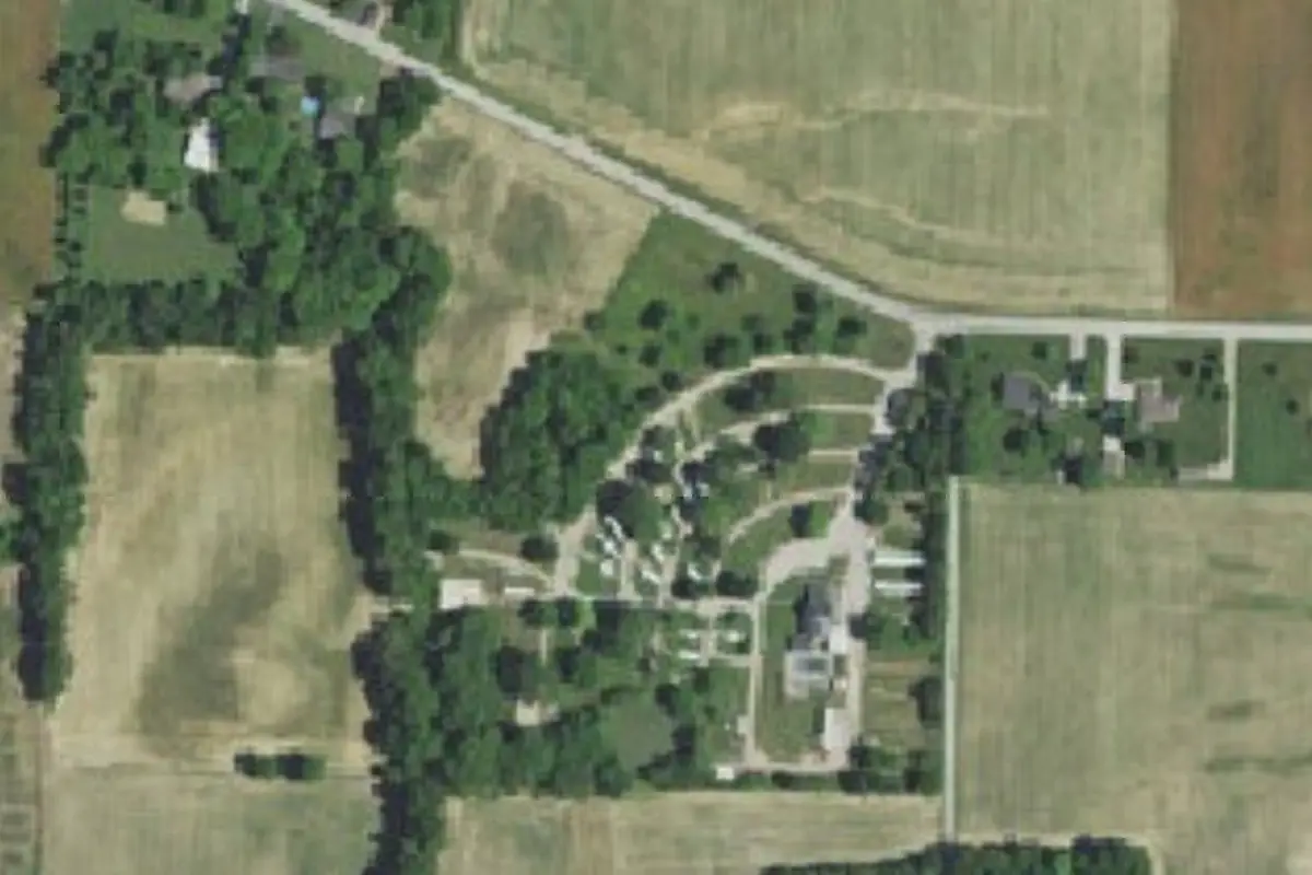 Aerial view of Weather Rock Campground