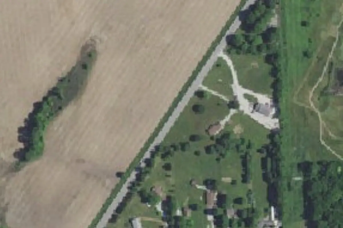 Aerial view of River Bend Campground