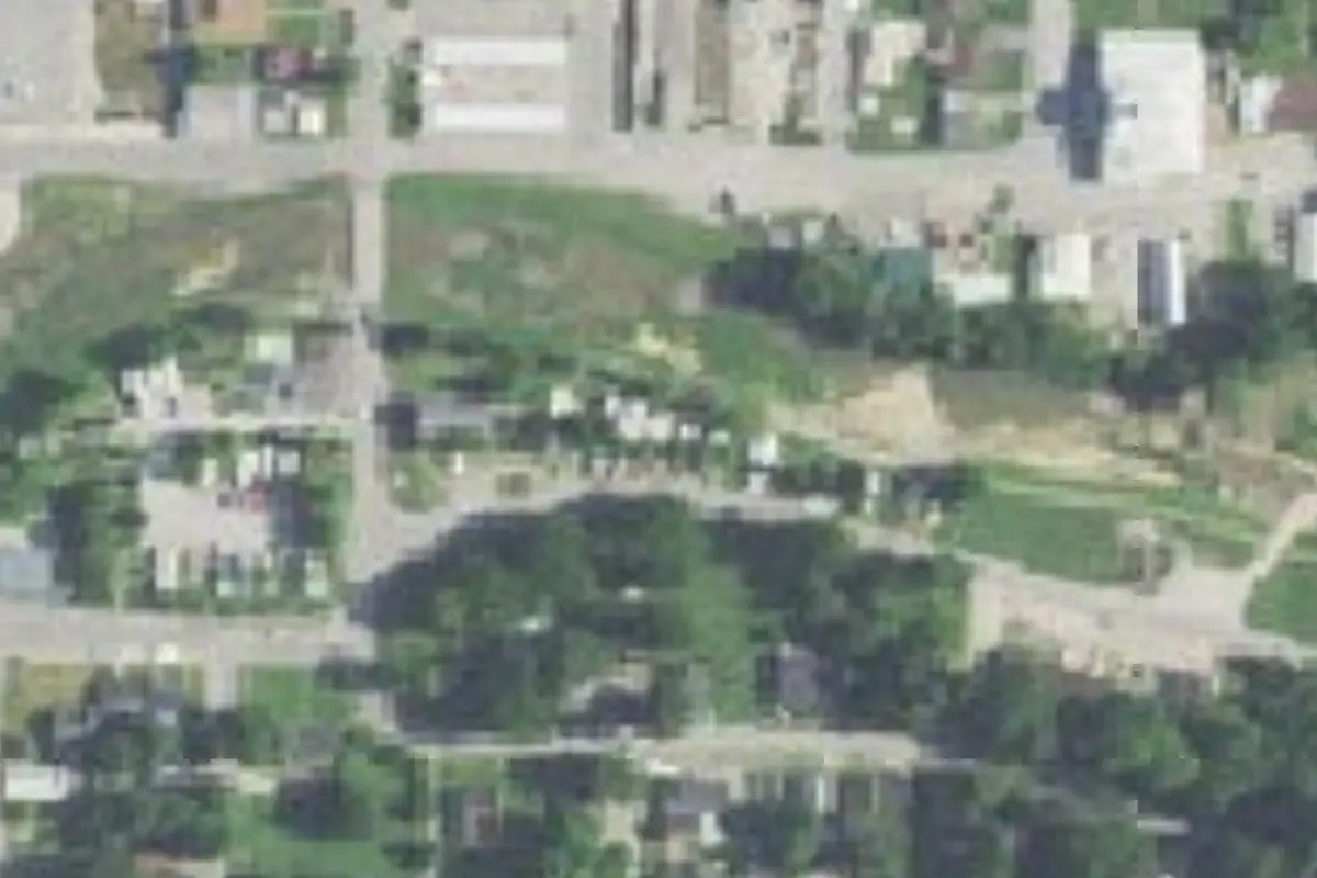 Aerial view of Grand Trails RV Park