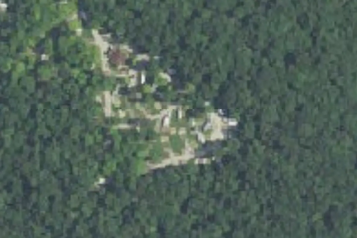 Aerial view of O'Bannon Woods State Park