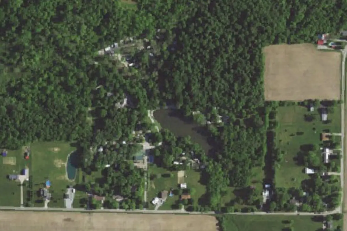Aerial view of Spring Valley Campground