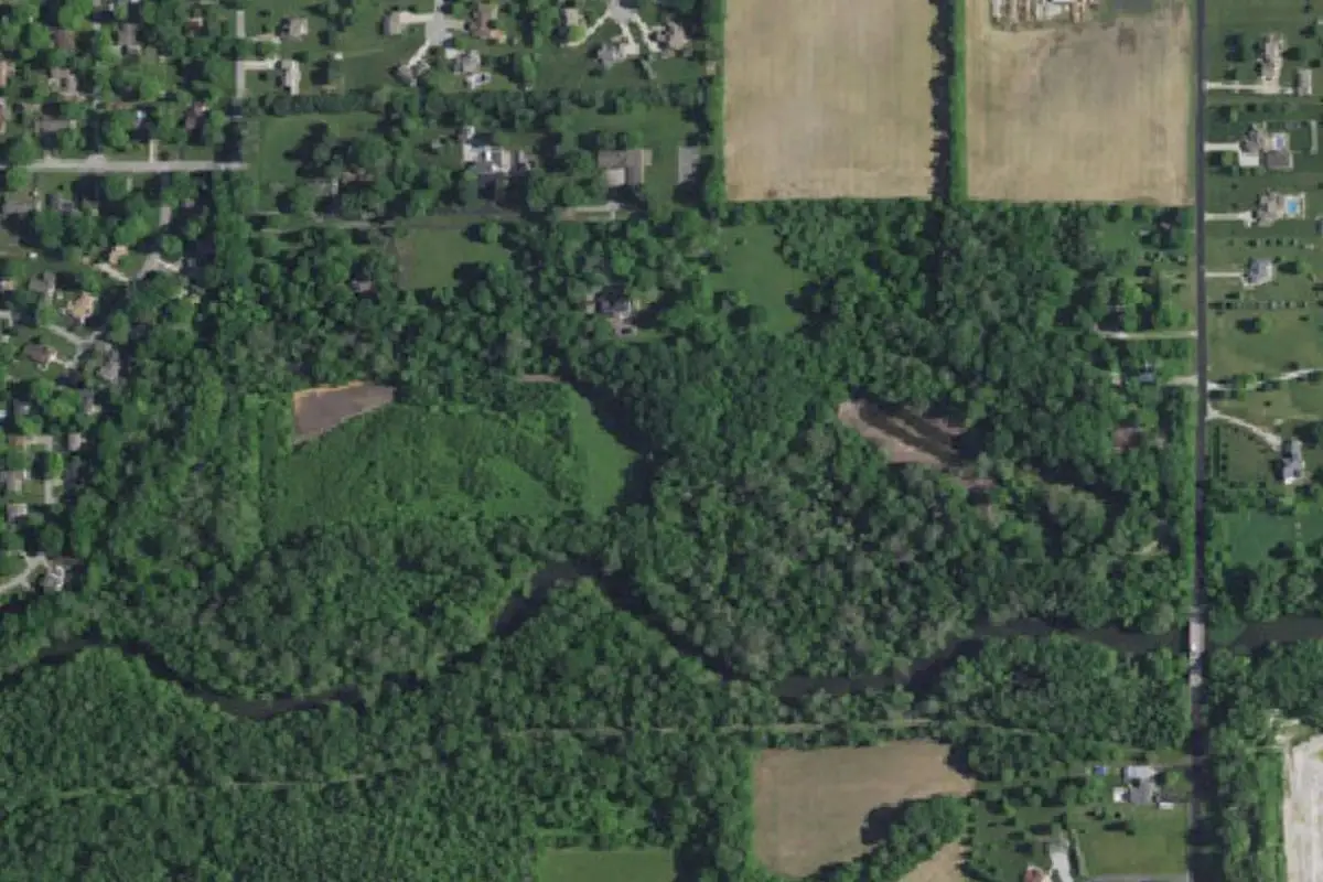 Aerial view of Camp Tycony (YMCA of Kokomo)