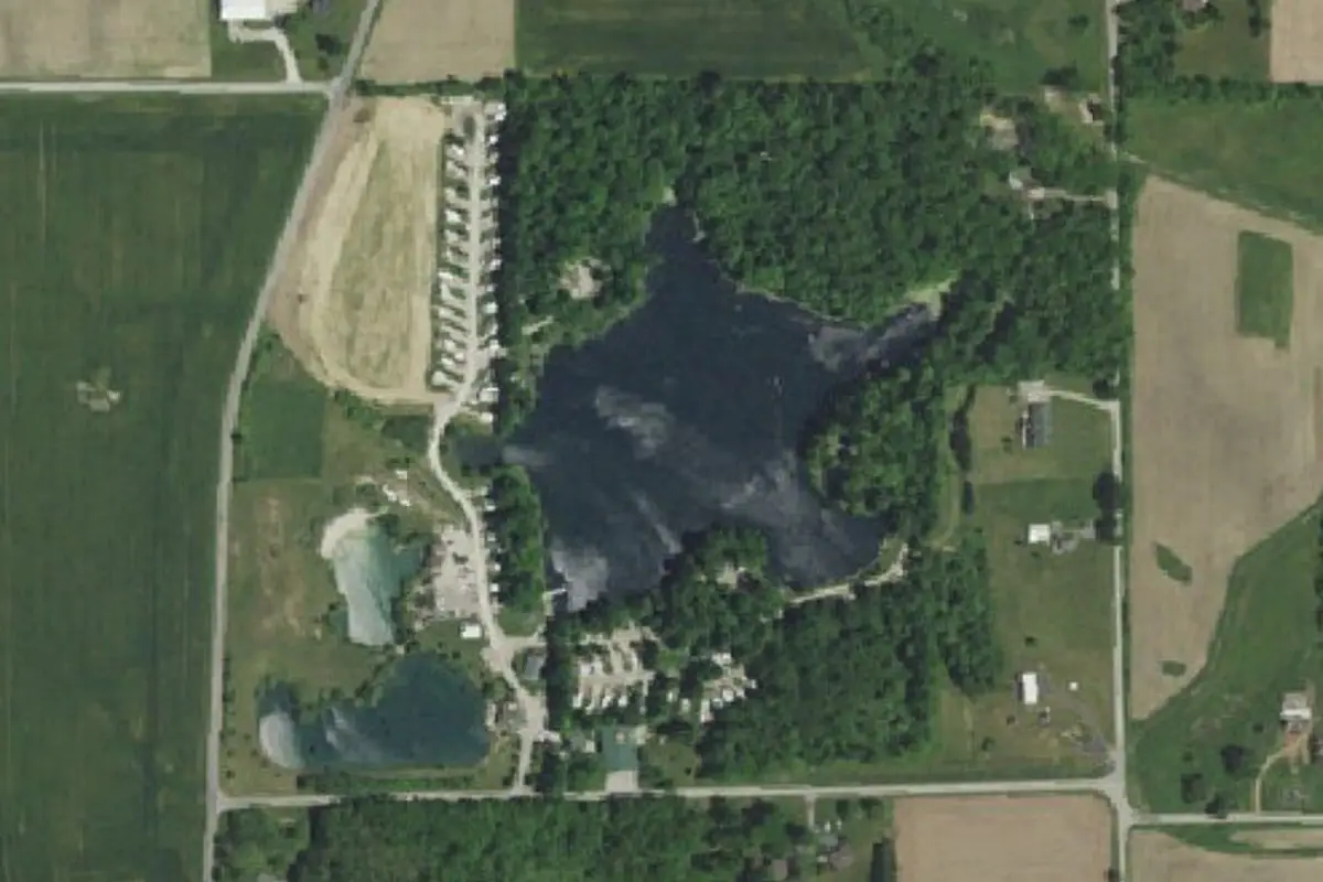 Aerial view of Camp Timber Lake