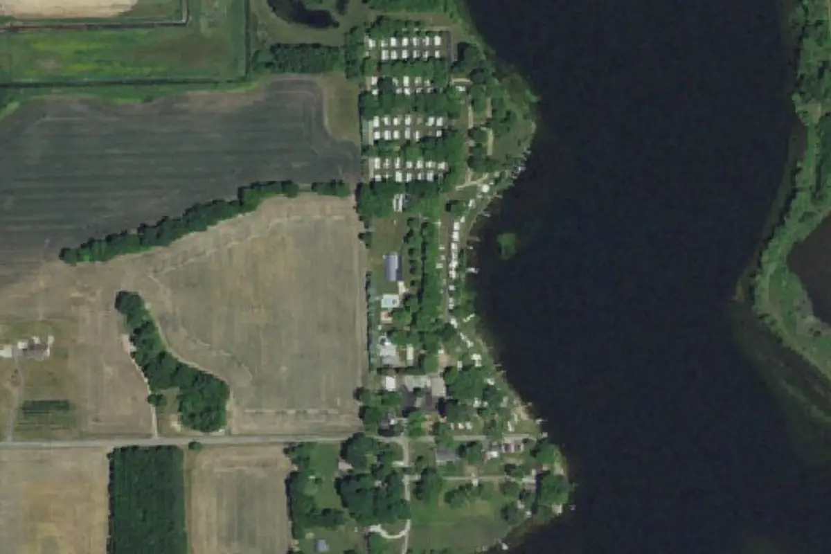Aerial view of Hoffman Lake Camp