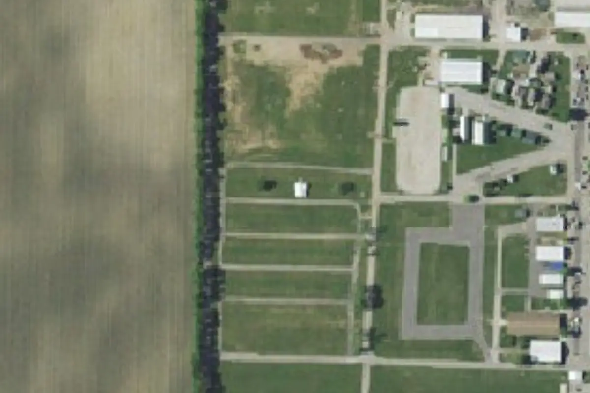 Aerial view of La Porte County Fair Campground