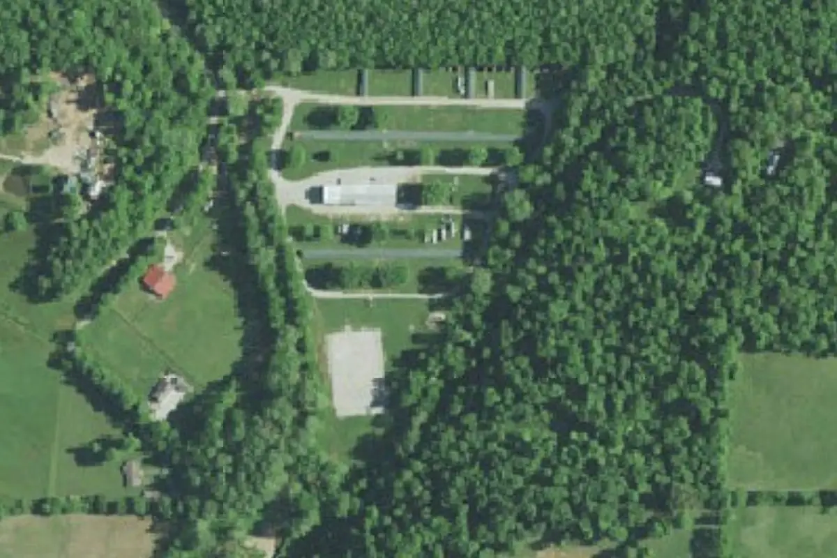 Aerial view of Midwest Trail Ride Campground