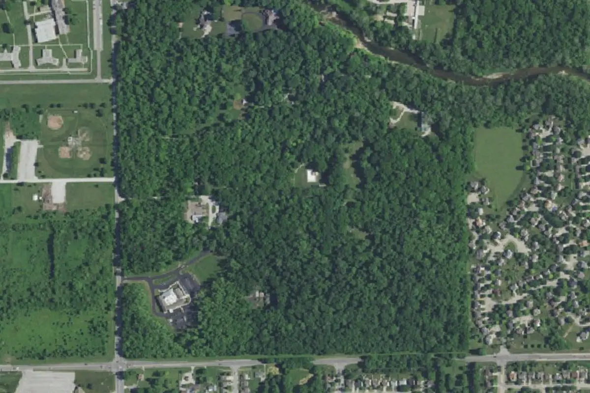 Aerial view of Camp Dellwood