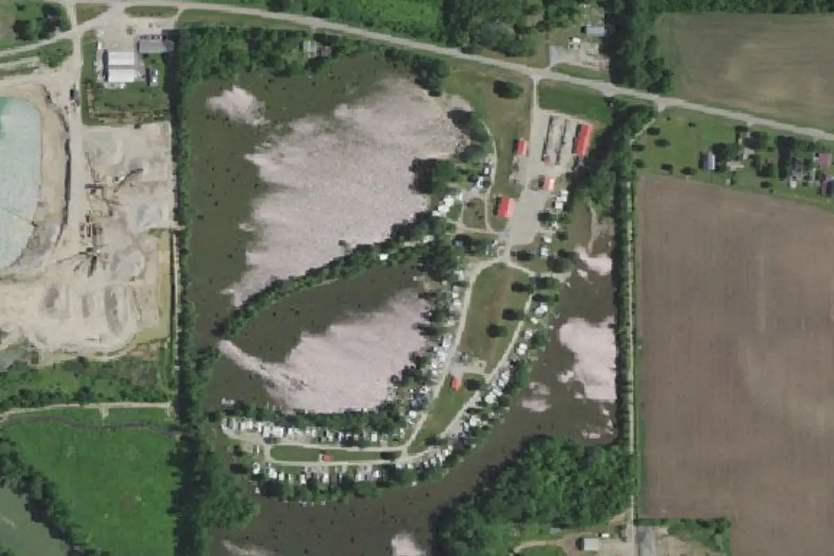 Aerial view of Great Lakes Resort