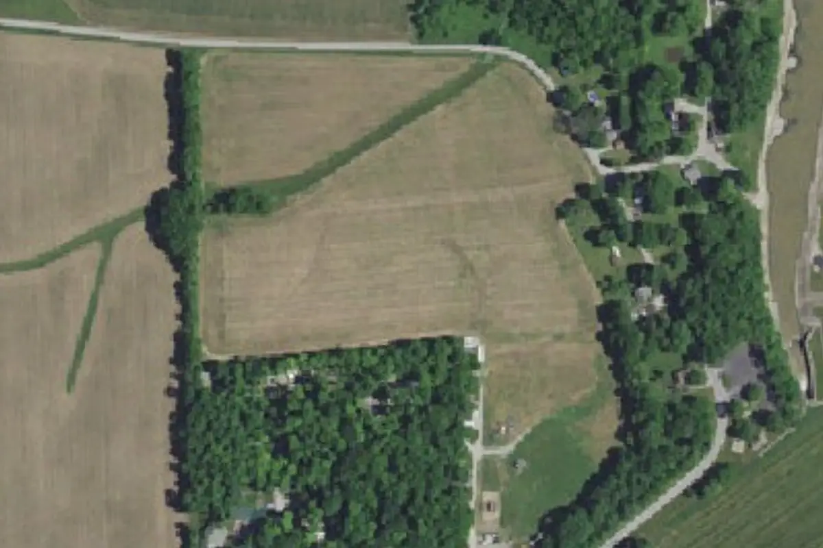 Aerial view of Woody's Spillway Camp & Bait