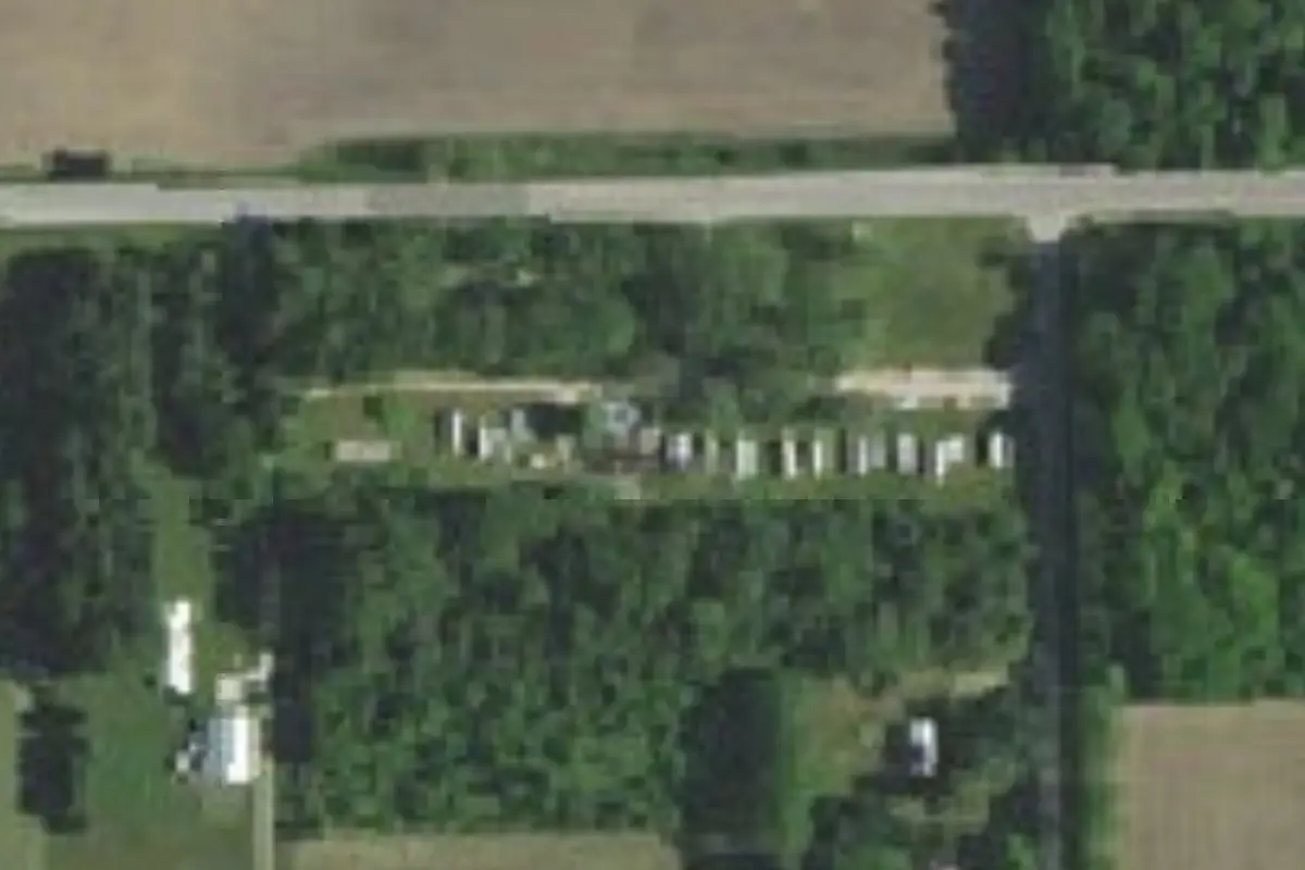 Aerial view of Cottonwood Campground