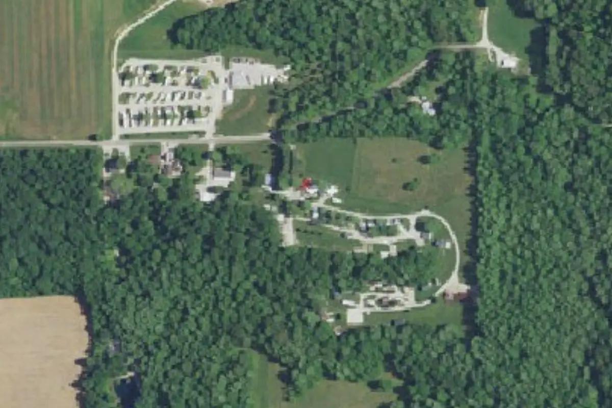 Aerial view of Wabbit Twax Campground