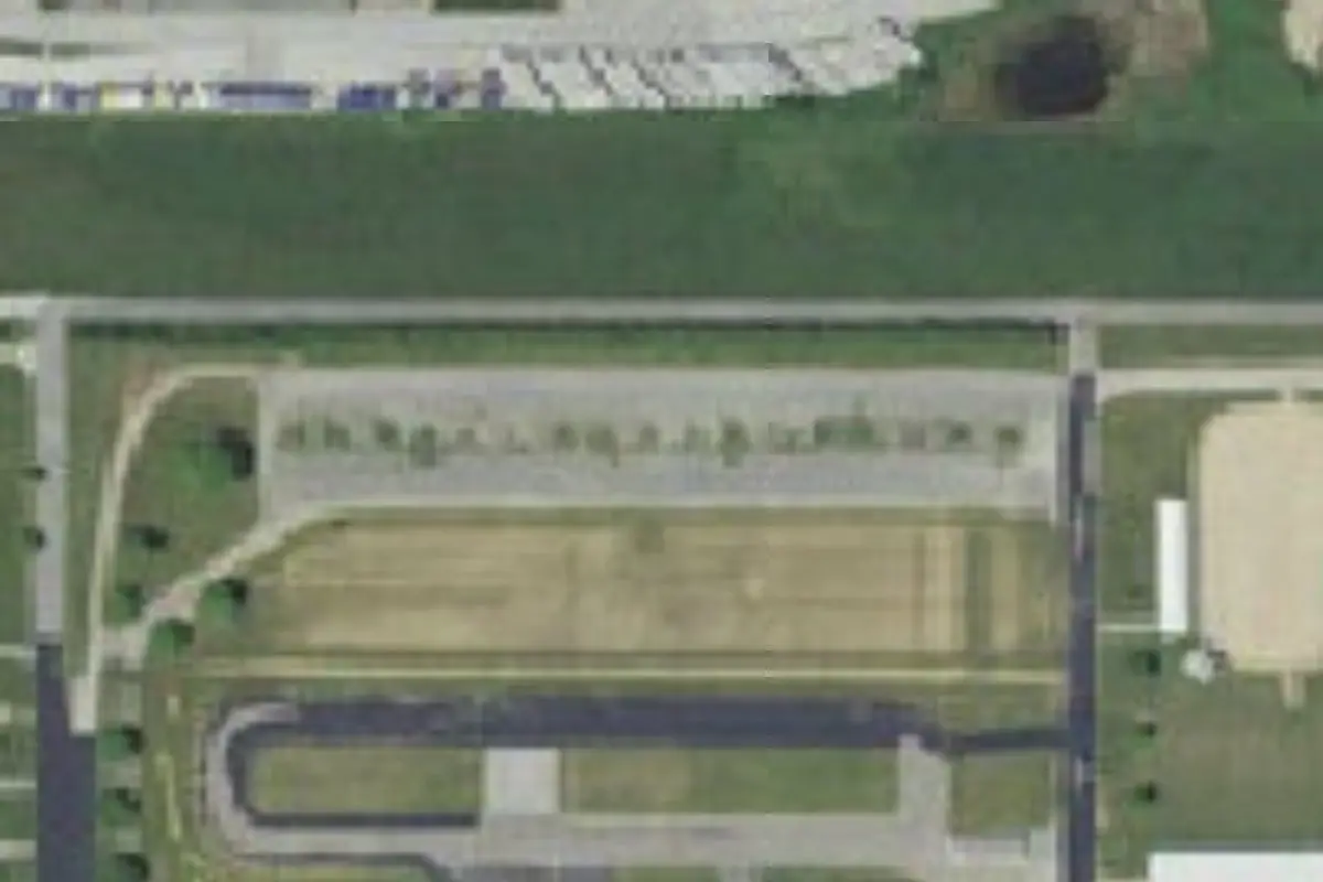 Aerial view of Porter County Fair camping