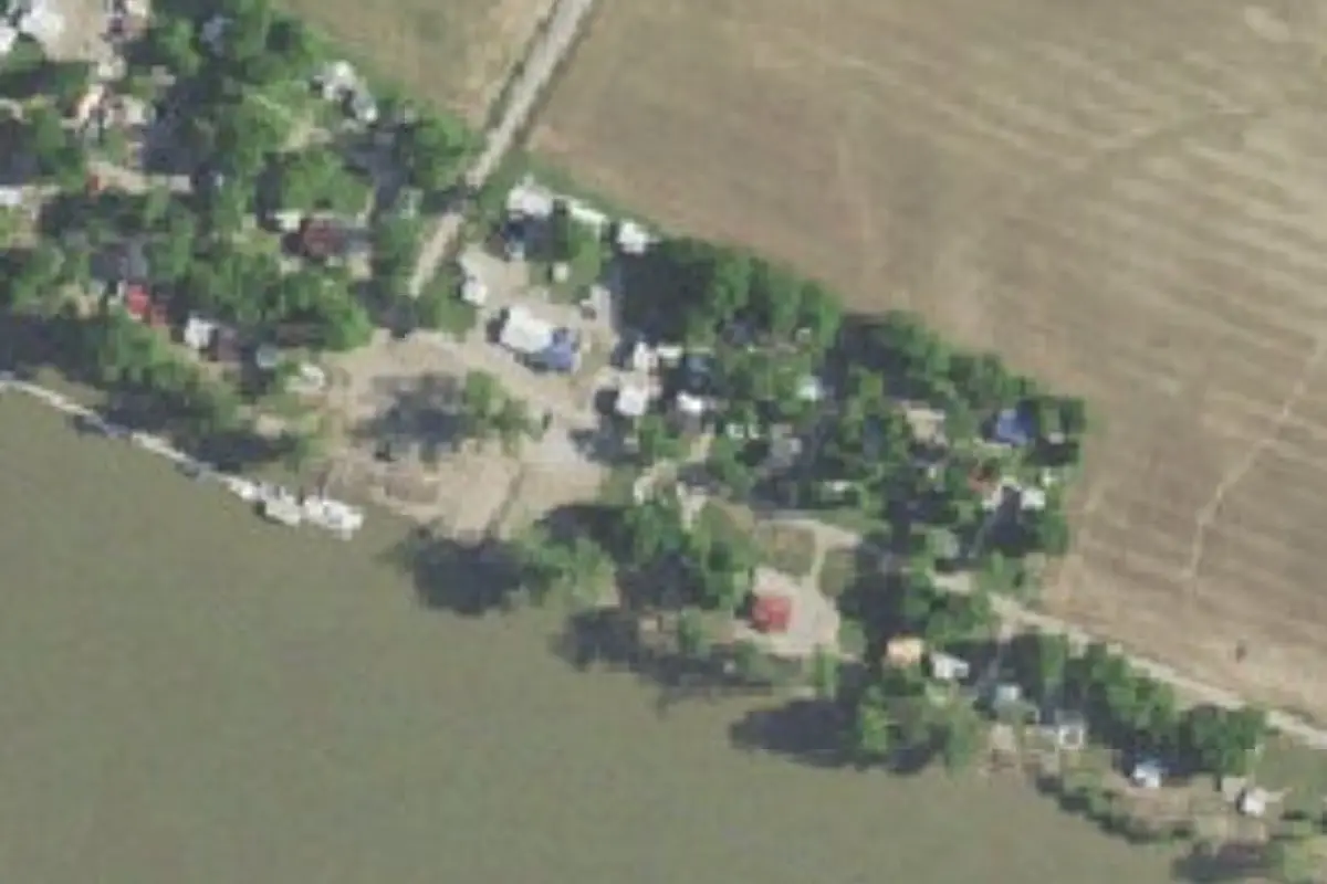 Aerial view of French Island Marina Campground