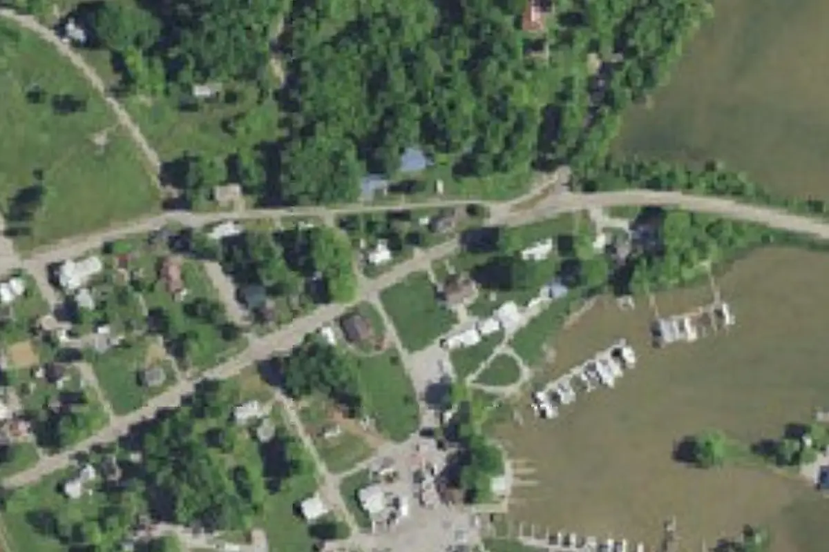 Aerial view of Turtle Creek Campground