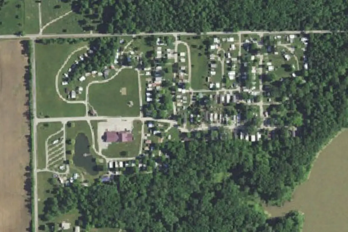 Aerial view of CoCoJo's A Zoomers RV Resort