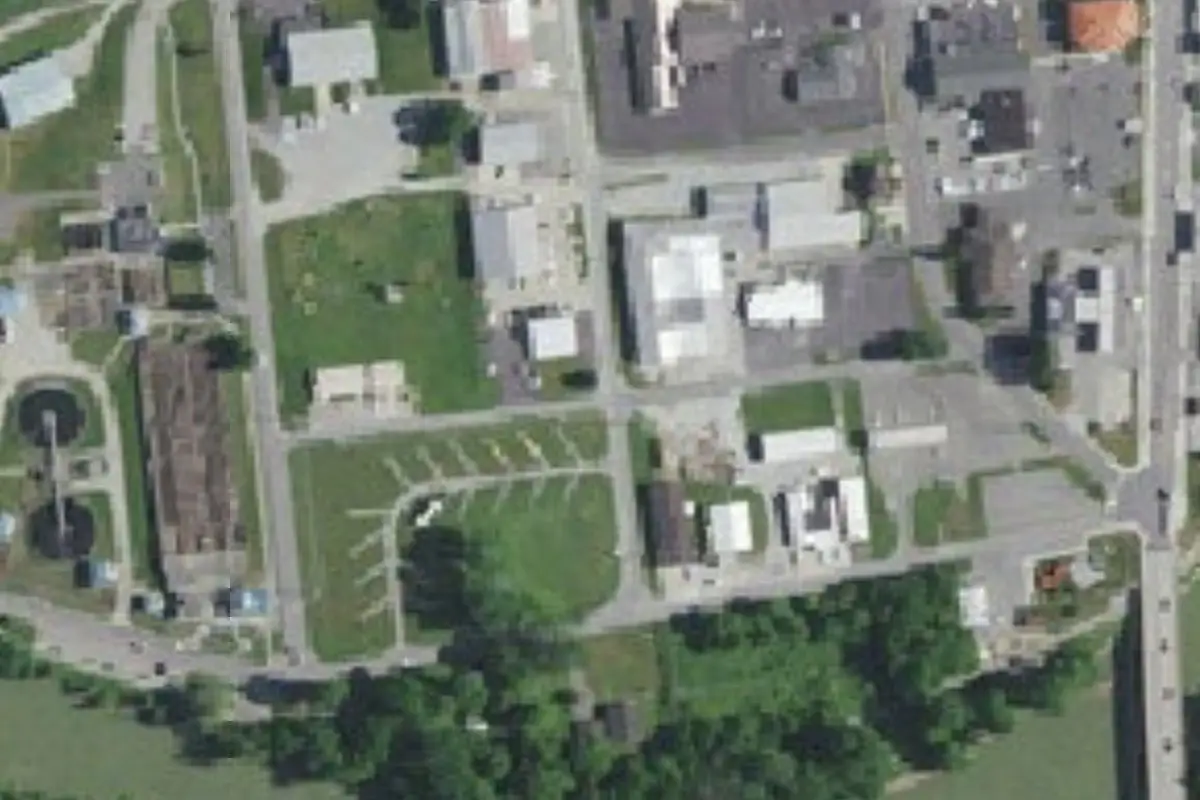 Aerial view of RV Camping Park
