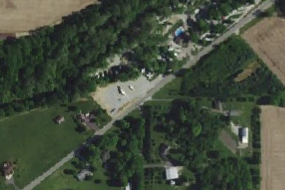 Aerial view of Grandpa's Farm RV Park